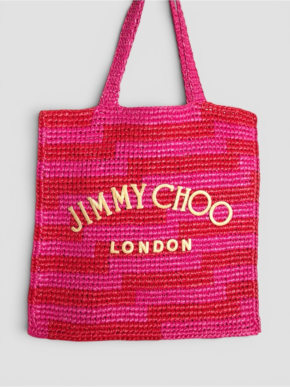 Jimmy Choo Raffia Beach Tote Bag
